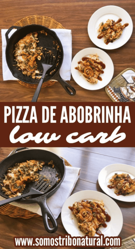 Pizza de Abobrinha Low Carb