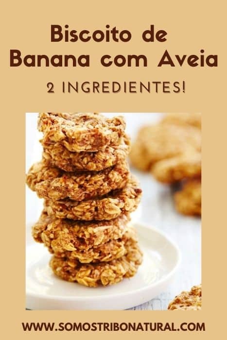 Biscoito de Banana com Aveia: Receita saudável com apenas 2 ingredientes