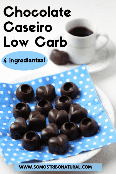 Chocolate caseiro low carb 4 ingredientes