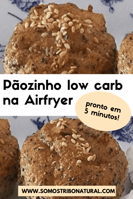Pãozinho low carb na Airfryer